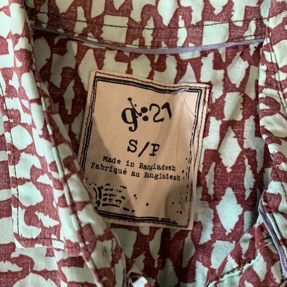 Men’s small vintage short sleeve button up pattern - Picture 4 of 4